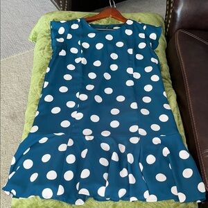 LOFT Polka Dot Midi Dress